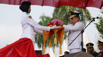 Gubernur Jambi Pimpin Upacara HUT 78 Kemerdekaan Republik Indonesia